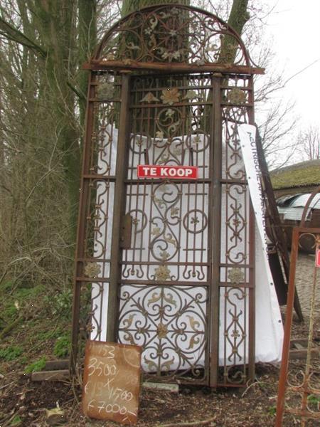 Grote foto geenhektegek massieve metalen raamdecoraties tuin en terras hekken en schuttingen