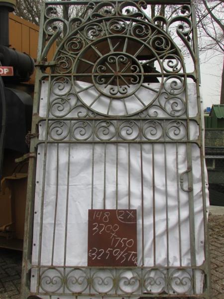 Grote foto geenhektegek massieve metalen raamdecoraties tuin en terras hekken en schuttingen