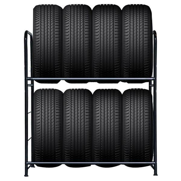 Grote foto bandenstelling bandenrek voor 4 autobanden huis en inrichting woningdecoratie