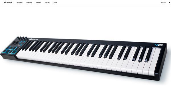 Grote foto te koop alesis v61 usb midi controller muziek en instrumenten keyboards