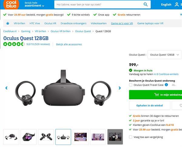 Grote foto oculus qeust 128 gb computers en software kinderen en jeugd