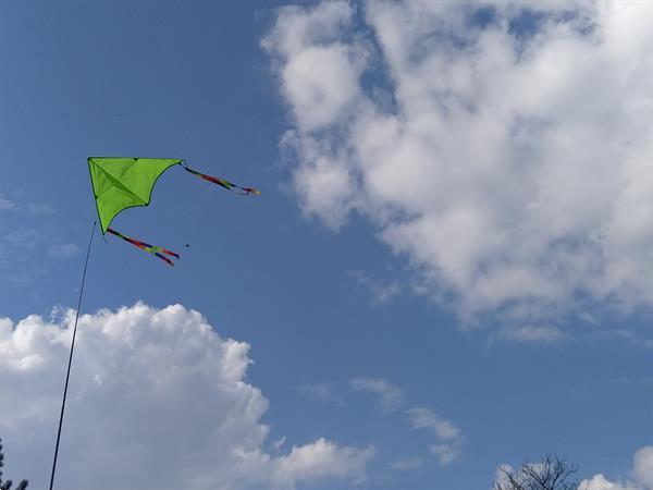 Grote foto km kite finder inclusief 5m stok sport en fitness overige sport en fitness