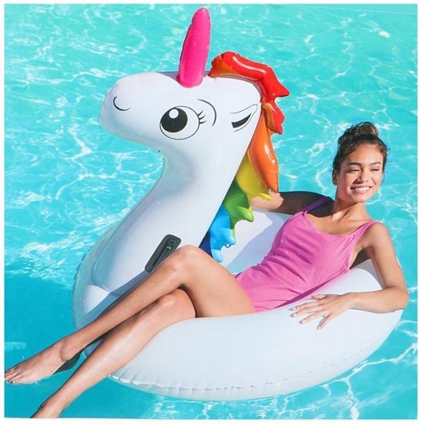 Grote foto unicorn ride on alleen deze week 10 extra korting kinderen en baby zwembaden en zandbakken