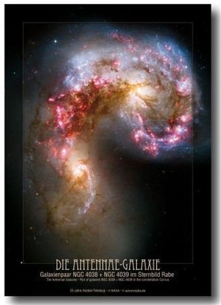 Grote foto poster het antennesterrenstelsel verzamelen overige verzamelingen