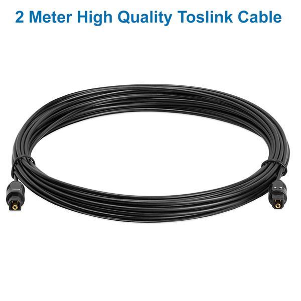 Grote foto mmobiel optische kabel toslink digitaal 2 meter glasveze audio tv en foto onderdelen en accessoires