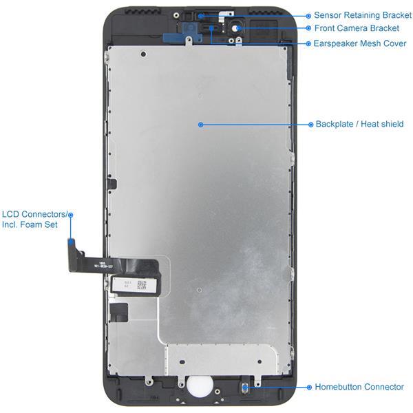 Grote foto mmobiel lcd display touchscreen voor iphone 7 plus zwart telecommunicatie toebehoren en onderdelen