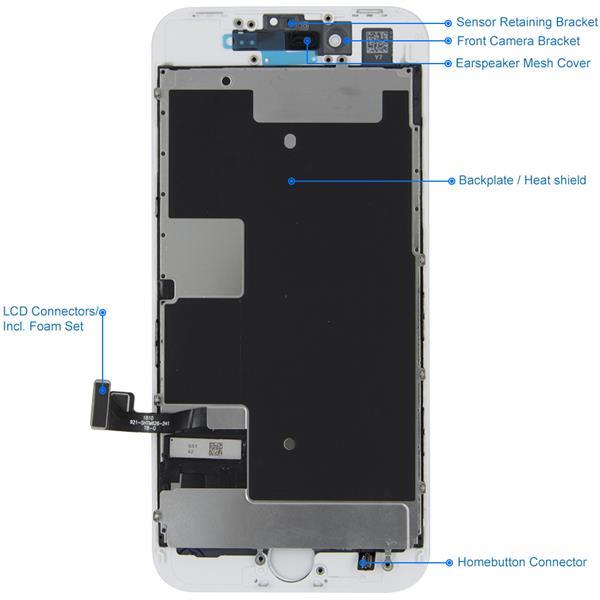 Grote foto mmobiel lcd display touchscreen voor iphone 8 wit inclus telecommunicatie toebehoren en onderdelen
