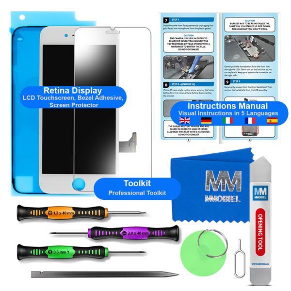 Grote foto mmobiel lcd display touchscreen voor iphone 7 wit inclus telecommunicatie toebehoren en onderdelen