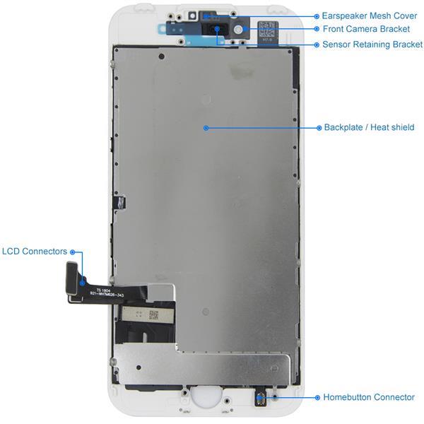 Grote foto mmobiel lcd display touchscreen voor iphone 7 wit inclus telecommunicatie toebehoren en onderdelen