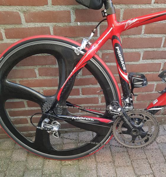 Grote foto prorace moros racefiets carbon 53 cm nieuwstaat fietsen en brommers racefietsen