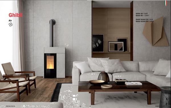 Grote foto pelletkachel dielle ghibli 80 huis en inrichting kachels en openhaarden