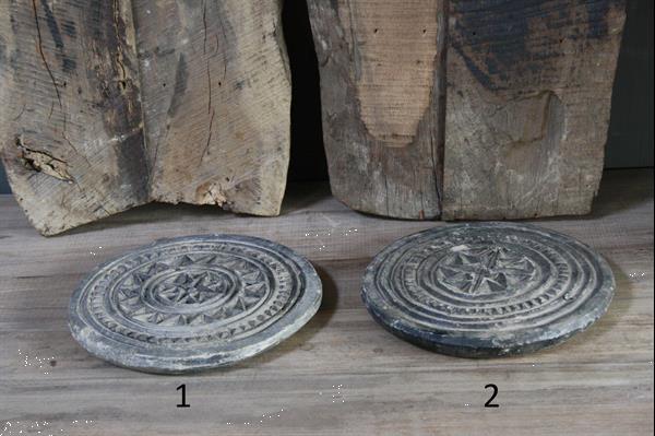 Grote foto handgemaakte mandela stenen onderzetter huis en inrichting servies