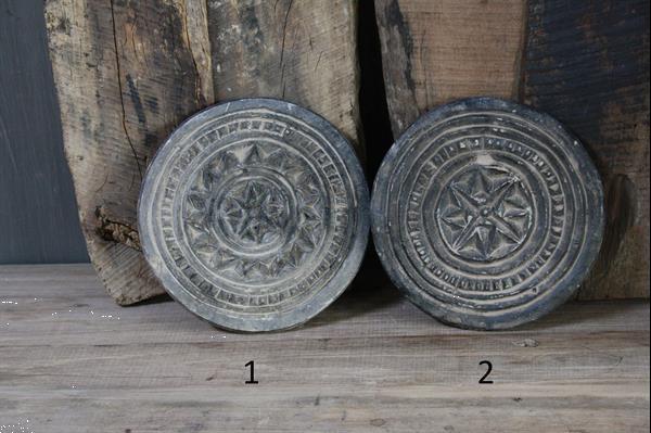 Grote foto handgemaakte mandela stenen onderzetter huis en inrichting servies