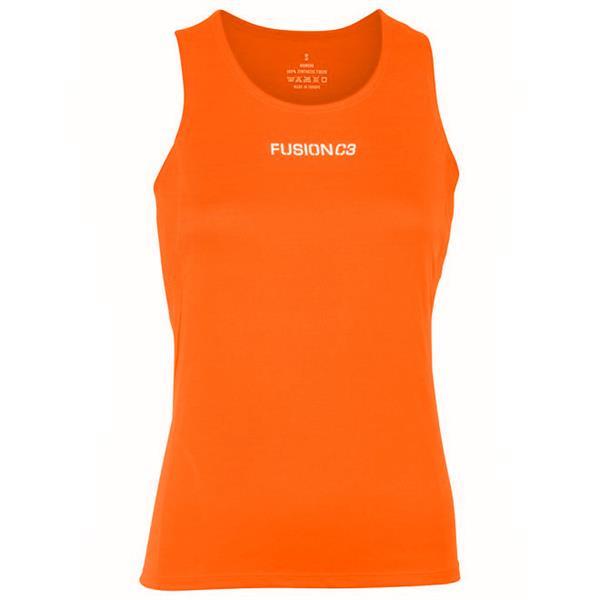 Grote foto fusion c3 singlet orange dames size medium kleding dames sportkleding