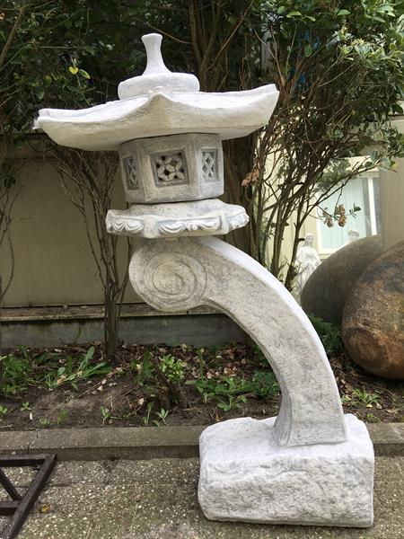Grote foto rankei stenen japanse lantaarn xl huis en inrichting woningdecoratie