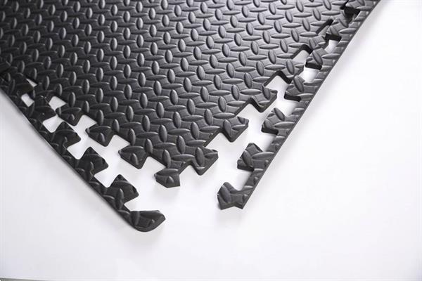Grote foto 16 sportmatten puzzelmat 60x60x1cm fitnessmat zwart sport en fitness overige sport en fitness