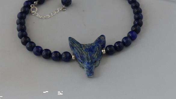 Grote foto lapis lazuli ketting oorhanger set sieraden tassen en uiterlijk kettingen