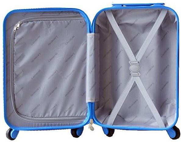 Grote foto handbagage koffer duo tone zilver blauw alleen deze week witgoed en apparatuur koffiemachines en espresso apparaten