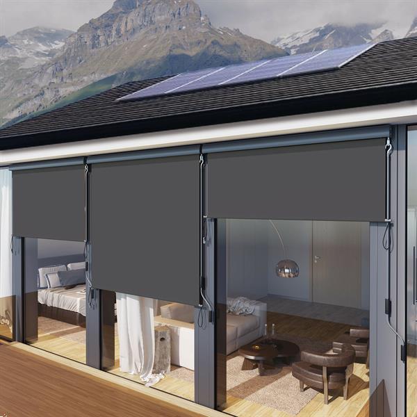 Grote foto verticale luifel zonwering voor balkon of terras 160 x 250 huis en inrichting woningdecoratie