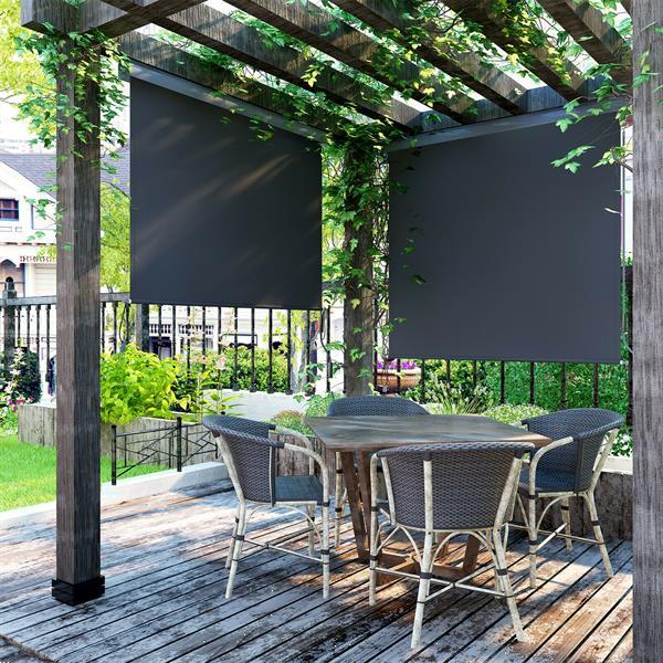 Grote foto verticale luifel zonwering voor balkon of terras 160 x 250 huis en inrichting woningdecoratie