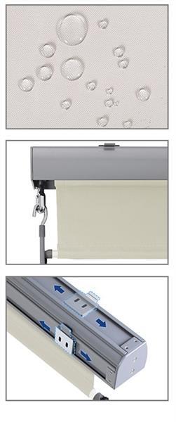 Grote foto verticale luifel zonwering voor balkon of terras 160 x 250 huis en inrichting woningdecoratie