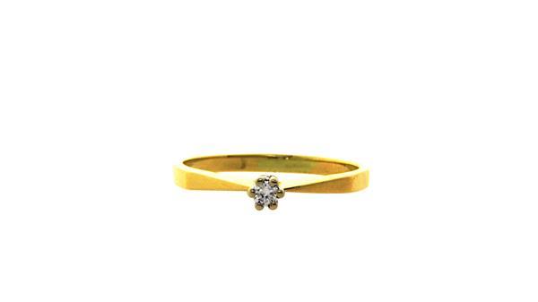 Grote foto gouden solitair ring met diamant 14 krt 194.5 sieraden tassen en uiterlijk ringen voor haar