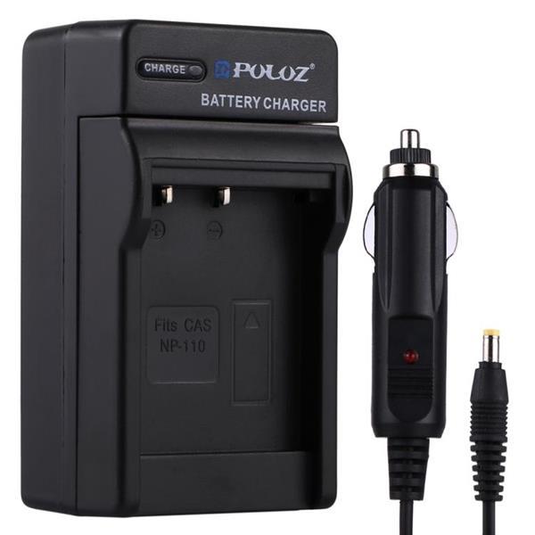 Grote foto puluz digital camera battery car charger for casio np 110 ba audio tv en foto algemeen