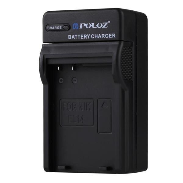 Grote foto puluz eu plug battery charger with cable for nikon en el14 b audio tv en foto algemeen