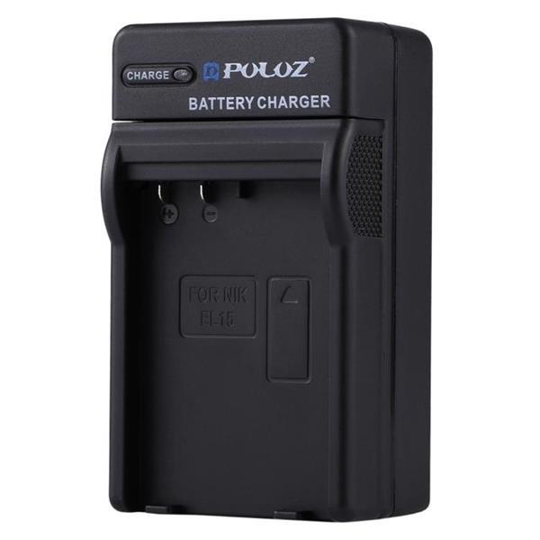 Grote foto puluz eu plug battery charger with cable for nikon en el15 b audio tv en foto algemeen