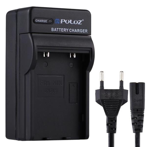 Grote foto puluz eu plug battery charger with cable for nikon en el5 ba audio tv en foto algemeen