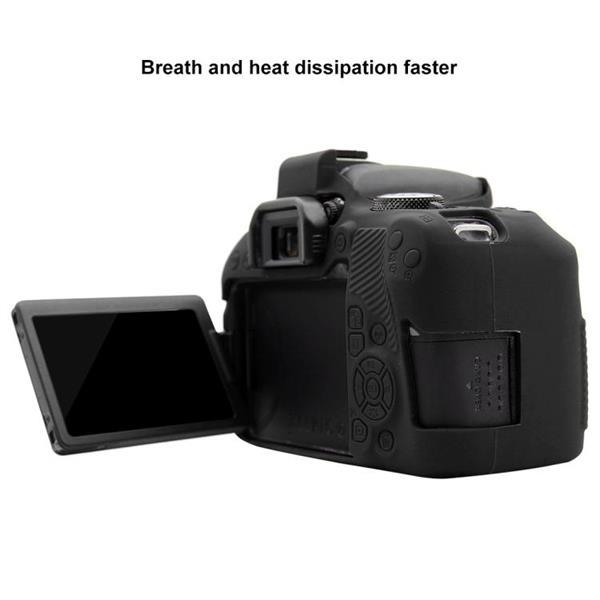 Grote foto puluz soft silicone protective case for canon eos 800d black audio tv en foto onderdelen en accessoires