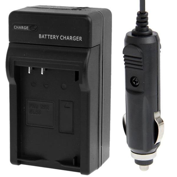 Grote foto digital camera battery car charger for nikon el20 black audio tv en foto algemeen