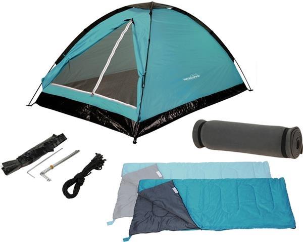 Grote foto kampeerset 2 personen tent slaapzakken matjes allee caravans en kamperen tenten