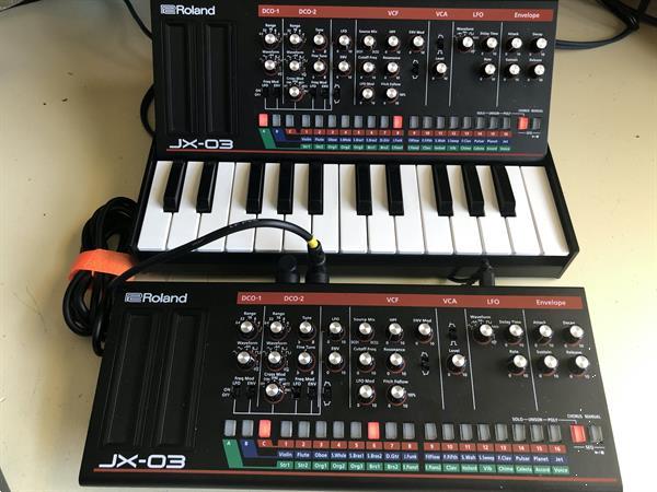 Grote foto roland boutique 2x jx 03 unit k 25m jx 3p jx03 muziek en instrumenten synthesizers