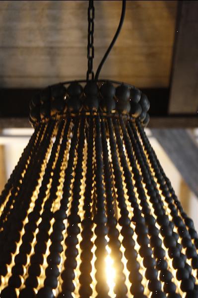 Grote foto hanneke kralen hanglamp zwart 65 cm huis en inrichting overige