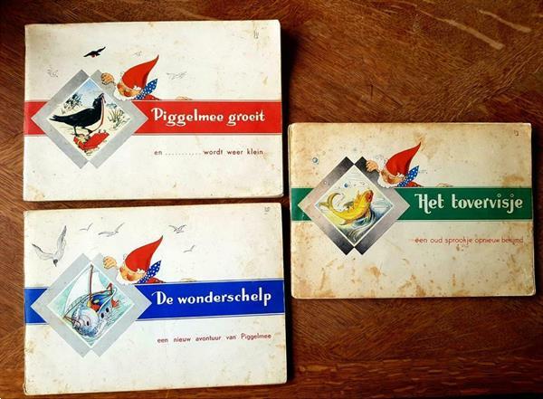 Grote foto drie originele prentenboeken over piggelmee boeken jeugd onder 10 jaar