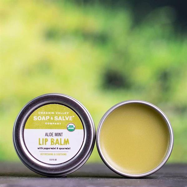 Grote foto chagrin valley aloe butter doublemint lip balm beauty en gezondheid lichaamsverzorging