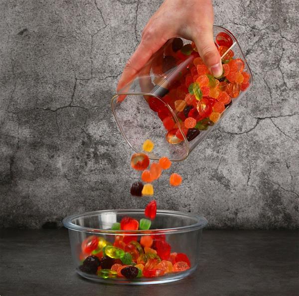 Grote foto 3 x 1000 ml voorraadpotten glas huis en inrichting keukenbenodigdheden