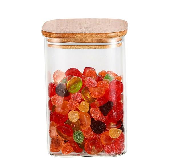 Grote foto 3 x 1000 ml voorraadpotten glas huis en inrichting keukenbenodigdheden