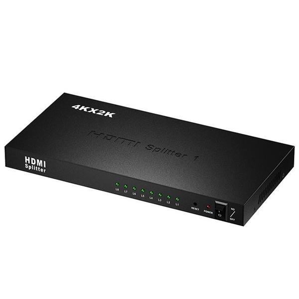 Grote foto 1 x 8 full hd 1080p hdmi splitter with switch support 3d computers en software overige