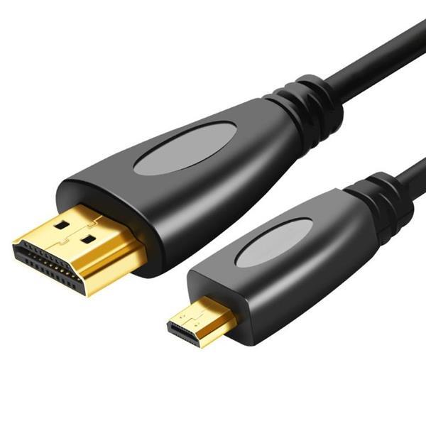 Grote foto 1.5m gold plated 3d 1080p micro hdmi male to hdmi male cable computers en software overige