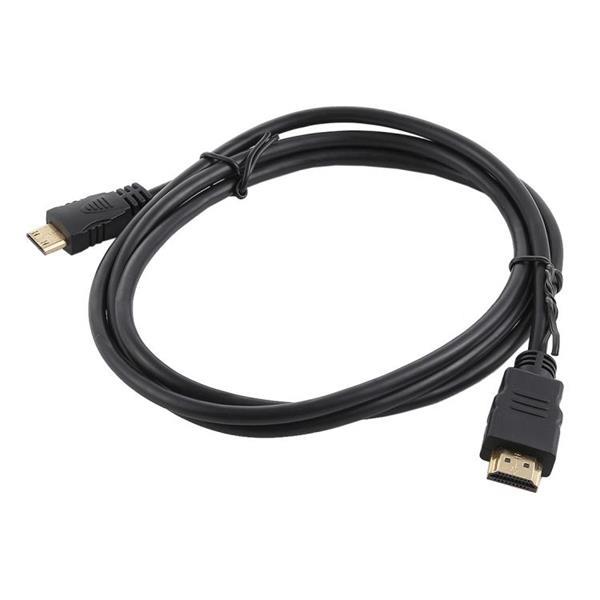 Grote foto 1.5m mini hdmi to hdmi 19pin cable 1.3 version support hd computers en software overige