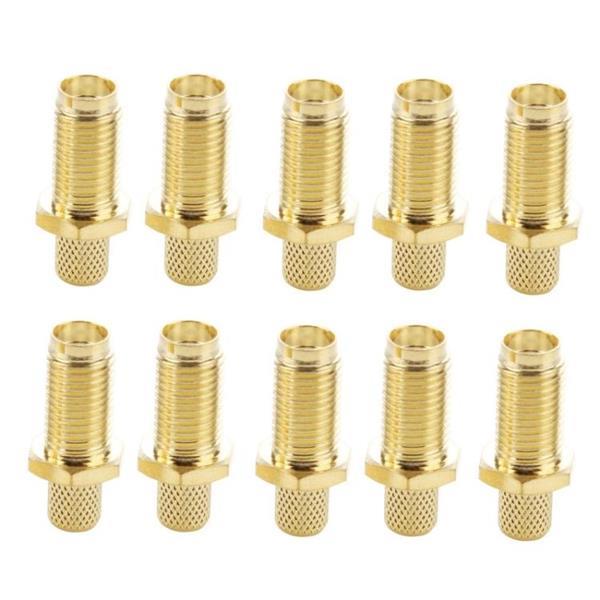 Grote foto 10 pcs gold plated rp sma female crimp rf connector adapter computers en software overige