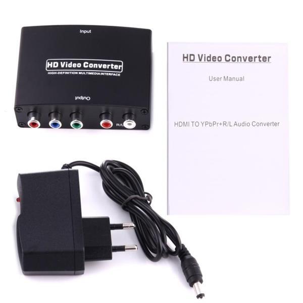 Grote foto 1080p hd hdmi to ypbpr video and r l audio adapter converter computers en software overige