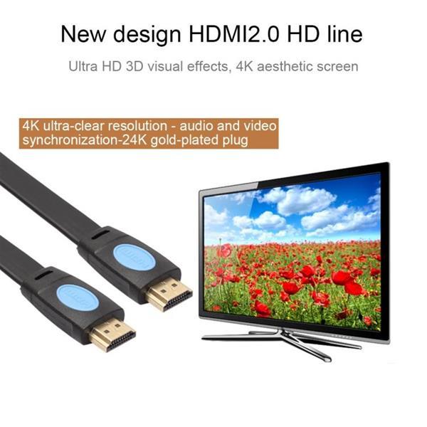 Grote foto 10m hdmi 2.0 version 4k hd noodle line gold plated head hdmi computers en software overige