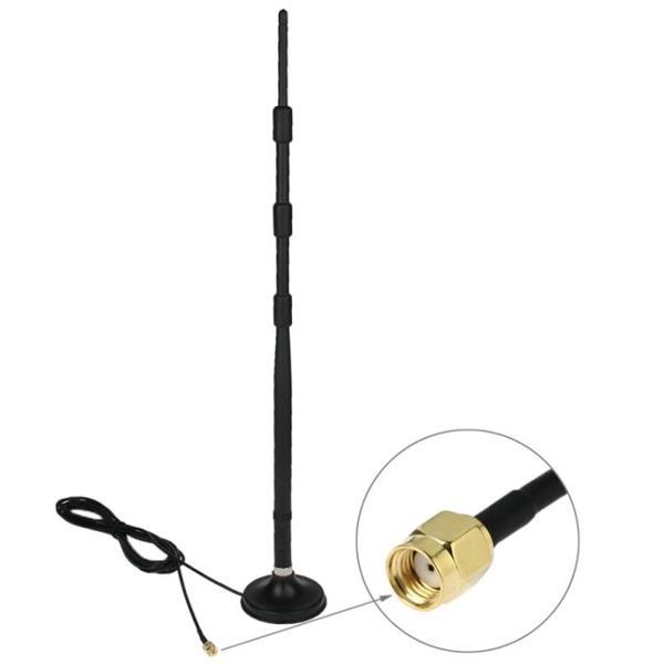 Grote foto 13db rp sma antenna for router network with antenna base bla telecommunicatie zenders en ontvangers