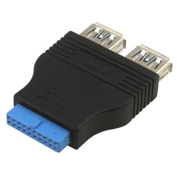 Grote foto 2 x usb 3.0 af to 20 pin adapter computers en software overige computers en software