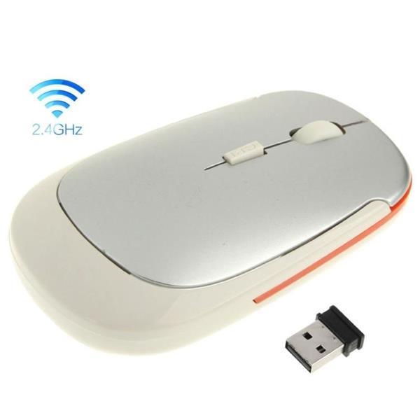 Grote foto 2.4ghz wireless ultra thin mouse silver computers en software overige computers en software