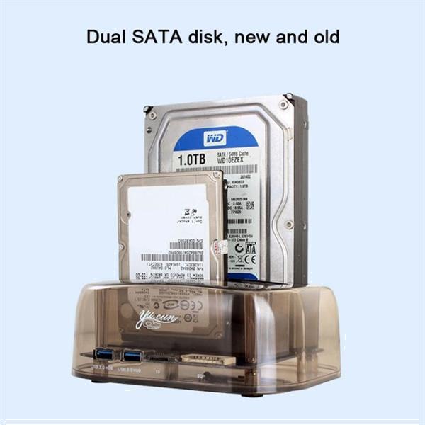 Grote foto 2.5 3.5 inch usb3.0 dual sata hdd enclosure with hub otb computers en software overige computers en software