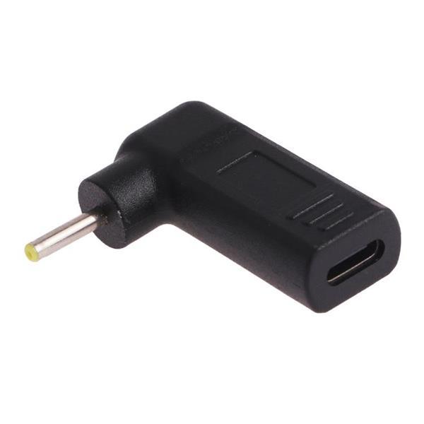 Grote foto 2.5 x 0.7mm male to usb c type c female plug elbow adapter computers en software overige